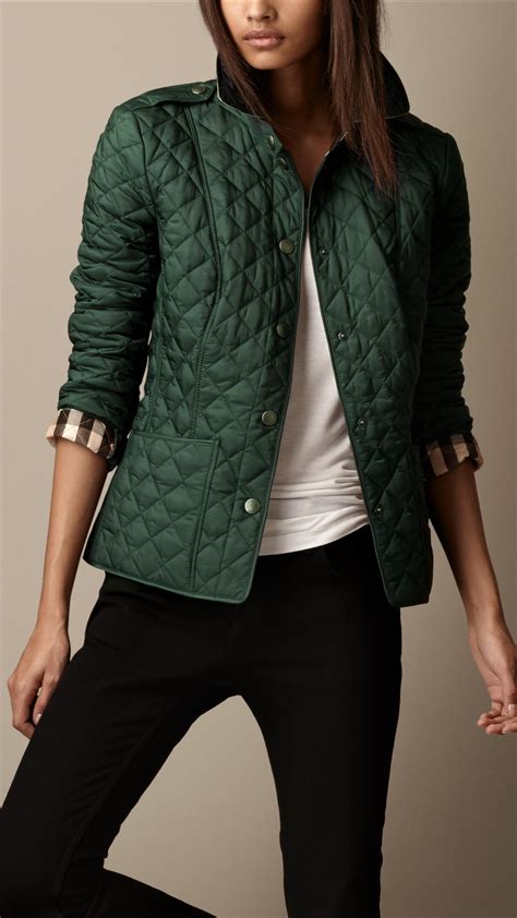 burberry quilted coat green|Burberry quilted coats for women.